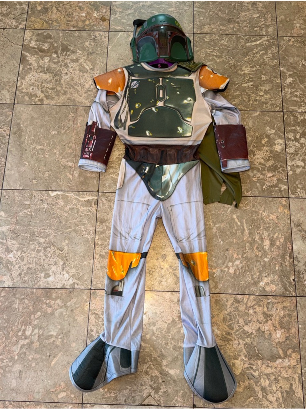 Star Wars Boba Fett Kids Costume Green, Orange, Brown